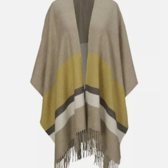 Cabi New NWT Travel Cape # 4293 Gold Gray Tan XS/S Was $99 - Picture 2 of 2